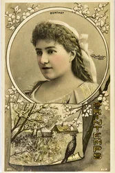 Cartão postal: Retrato de Berthet