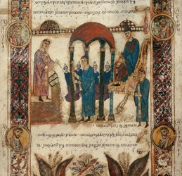 Recitação do Exuleto durante a Vigília Pascal. Exulteto da Catedral de San Sabino em Bari