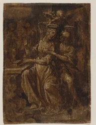 Santa Cecília e Valeriano no órgão