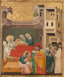 O nascimento, nomeação e circuncisão de São João Batista, c. 1335.