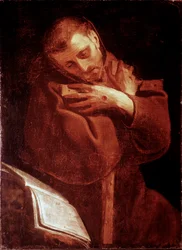 São Francisco de Assis em Oração Pintura de Giovan (Giovanni) Battista Crespi dit Il Cerano (circa 1575-1632) Nápoles, Pio Monte della Misericordia