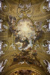 O Triunfo do nome de Jesus (Il Trionfo del nome di Gesu), um trompe l