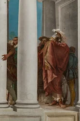 Palazzina (Pequeno Edifício), o hall de entrada: "O Sacrifício da Afigenia", detalhe