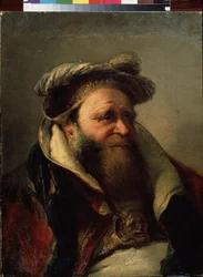 Retrato de um ancião (retrato de um ancião). Pintura de Giambattista Tiepolo (1696-1770). Óleo sobre tela, entre 1750-1770. Escola veneziana, estilo rococó. Museu ao ar livre do estado Peterhof, São Petersburgo.