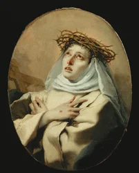 Santa Catarina de Siena (pintura sobre tela)