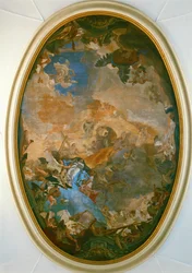 A Coroação da Virgem. Fresco (fresco)