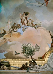 A Glória de Espanha, fresco do teto da sala do trono do Palácio Real, Madrid