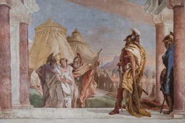 Eurybates e Talthybius conduzindo Briseis a Agamémnon