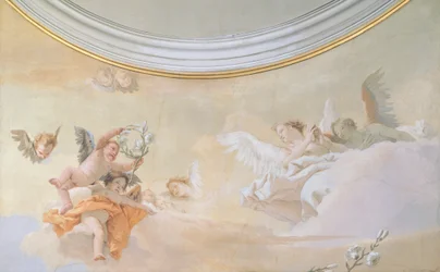 A Assunção, de Giambattista Tiepolo (1696-1770), afresco, Detalhe, Oratório da Pureza, Udine