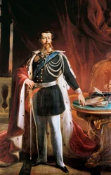 ""Retrato de Victor Emmanuel (Victor-Emmanuel ou Vittorio Emanuele) II (1820-1878)