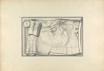 Plano das Ruínas de Sardis com Vestígios de Edifícios Antigos Ainda Existentes em 1750