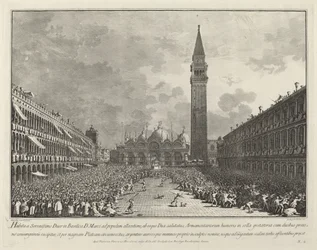 O Doge transportado pela Piazza San Marco, 17631766.