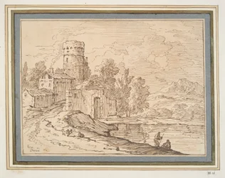 Paisagem com Castelo Perto da Água