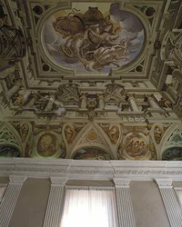 La chute de Phaeton (Phaethon) (1625) - Fresco em trompe l
