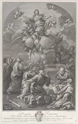 A Assunção da Virgem, que se levanta do túmulo cercada pelos Apóstolos, 1778.