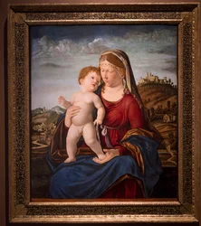 Madonna with Child (óleo sobre tela)