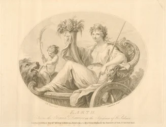 Terra, gravada por Francescco Bartolozzi (1727-1815) publicou Londres, 1803 (lito)