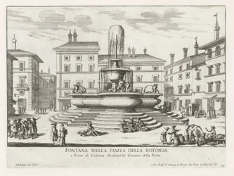 Fonte do Panteão op Piazza della Rotonda te Roma Fonte na Piazza della Rotonda (título no objeto) Fontes de Roma (título da série) Fonteinen van Rome (título da série)