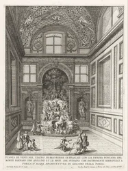 Stanza dei venti in de tuinen van de Villa Aldobrandini te Frascati
Stanza de venti nel Teatro di Belvedere di Frascati (...) (título sobre o objecto)
Fontes das vilas de Frascati (título da série)
Fonteinen van Frascati (título da série)