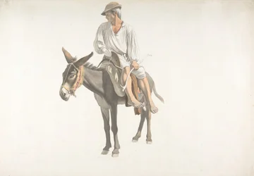 Camponês em um burro, ca. 1783-87.