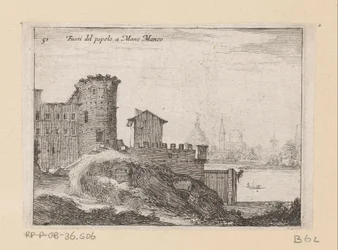 Bouwwerken te Rome, nabij de Porta del Popolo
Fuori del popolo a Mano Manco (título sobre o objecto)
Gezichten op Rome (título da série)
Alcune vedute et prospettive di luoghi dishabitati di Roma (título da série)