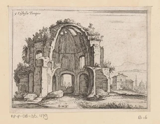 Resten van de Tempel van Minerva Medica in een landschap
Listesso Tempio (título sobre o objecto)
Gezichten op Rome (título da série)
Alcune vedute et prospettive di luoghi dishabitati di Roma (título da série)