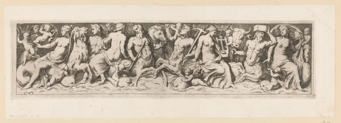 Tritões, nereídeos e putti
