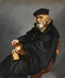 Italiano: Retrato de um velho sentado