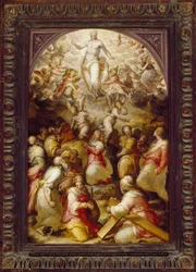 Cristo em Glória com os Santos Agnes e Helena, do século XVI