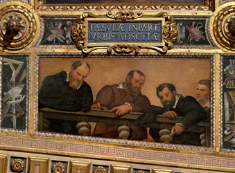 Retratos de colaboradores de Vasari