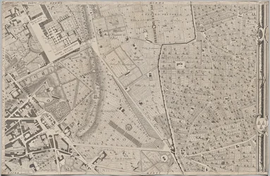 Novo mapa de Roma trazido à luz por Giambattista Nolli no ano MDCCXLVII, conhecido como La Pianta Grande di Roma