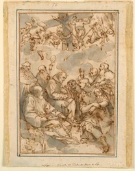 Exaltação da Cruz e dos Santos (Design para uma Pintura para a Catedral de Pisa)