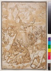 A lapidação de Santo Estêvão, início do século XVII