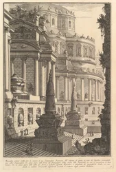 Mausoléu antigo erguido para as cinzas de um imperador romano Mausoléu antigo erguido para ..., ca. 1750
