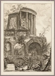 Outra vista do Templo da Sibila em Tivoli, de Vistas de Roma
