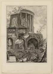 Outra vista do Templo da Sibila em Tivoli, de Vistas de Roma