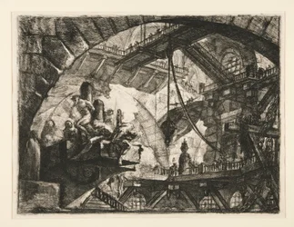 Carceri, X: Prisioneiros numa plataforma saliente