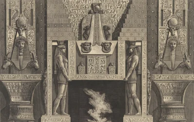 Chaminé em estilo egípcio..., 1769.