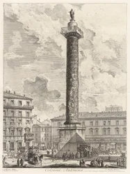Colonna Antonina (A Coluna de Marcus Aurelius), de Vedute di Roma (Vistas de Roma)