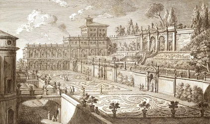 Colonna Gardens em Roma, por Giovanni Battista Piranesi (1720-1778)
