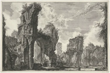 Gezichten op Rome, de Campagna, etc. (122 bladen)
Ruínas dos Sixtus, ou o grande salão dos Banhos Antoninos (título sobre o objecto)
Gezichten op Rome (título da série)
Vistas de Roma desenhadas e gravadas pelo arquitecto Giambattista Piranesi Ve(nez)ia