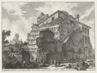 Graftombe van familie van keizer Augustus
Vista exterior das três câmaras funerárias, que se crê pertencerem à Família Augustus (título sobre o objecto)
Archeologische vondsten in en rond Rome (título da série)
As Antiguidades Romanas (título da série)