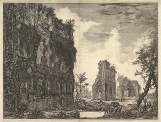 Villa Adriana: Praça de Ouro Praça de Ouro Vista das sobras do Circonfe ..., ca. 1776