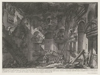 Interieur van graftombe bij Vigna Casali
Vista interior da câmara funerária da Vigna Casali na Porta S. Sebastiano (título sobre o objecto)
Archeologische vondsten in en rond Rome (título da série)
As Antiguidades Romanas (título da série)