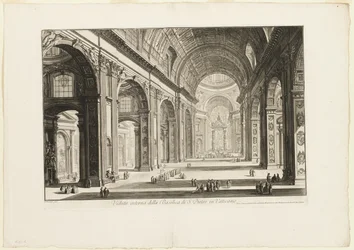 Vista interior da Basílica de São Pedro no Vaticano, de Views of Rome