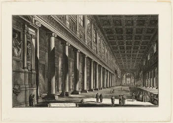 Vista interior da Basílica de S. Maria Maggiore, de Vistas de Roma