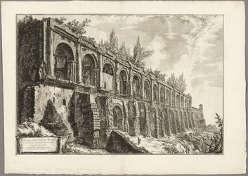 Restos da Villa de Mecenas em Tivoli, de Vistas de Roma