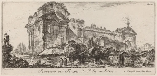 Reverso do Templo de Pula na Ístria