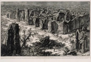 Ruínas das Termas de Caracalla (de: Vedute di Roma)