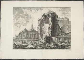 Tempel van Venus en Roma te Roma
Vista dos restos de dois Triclini que pertenceram à Casa de Ouro de Nero (...) (título sobre o objecto)
Gezichten op Rome (título da série)
Vistas de Roma desenhadas e gravadas pelo arquitecto Giambattista Piranesi Ve(ne